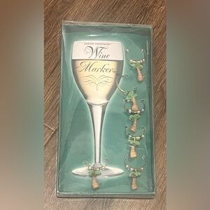 Palm Tree Wine Glass Markers Set